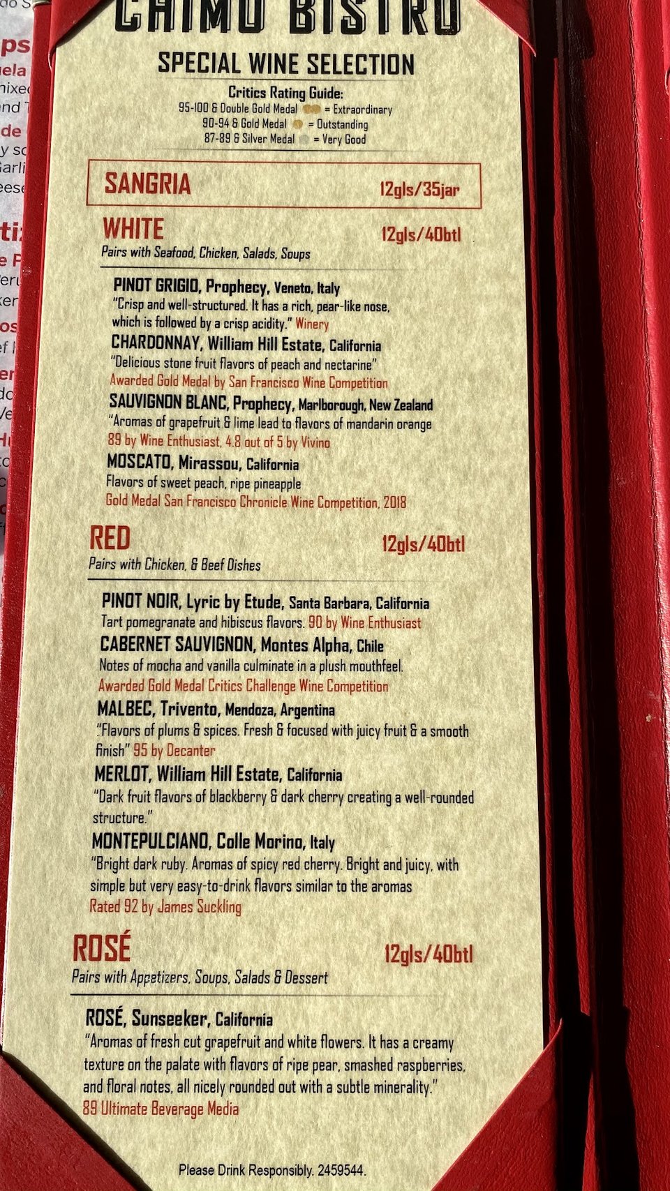 Brunch and dessert options at a bistro